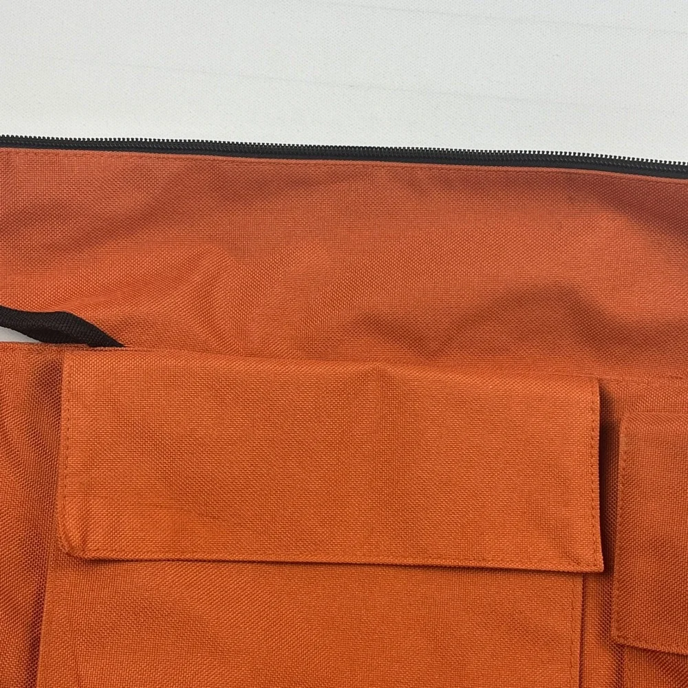 Eagle Good to Go Orange Travel Shoulder Bag Crochet Knitting Pockets Crafting